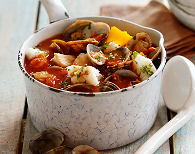 Fish and mussel stew
