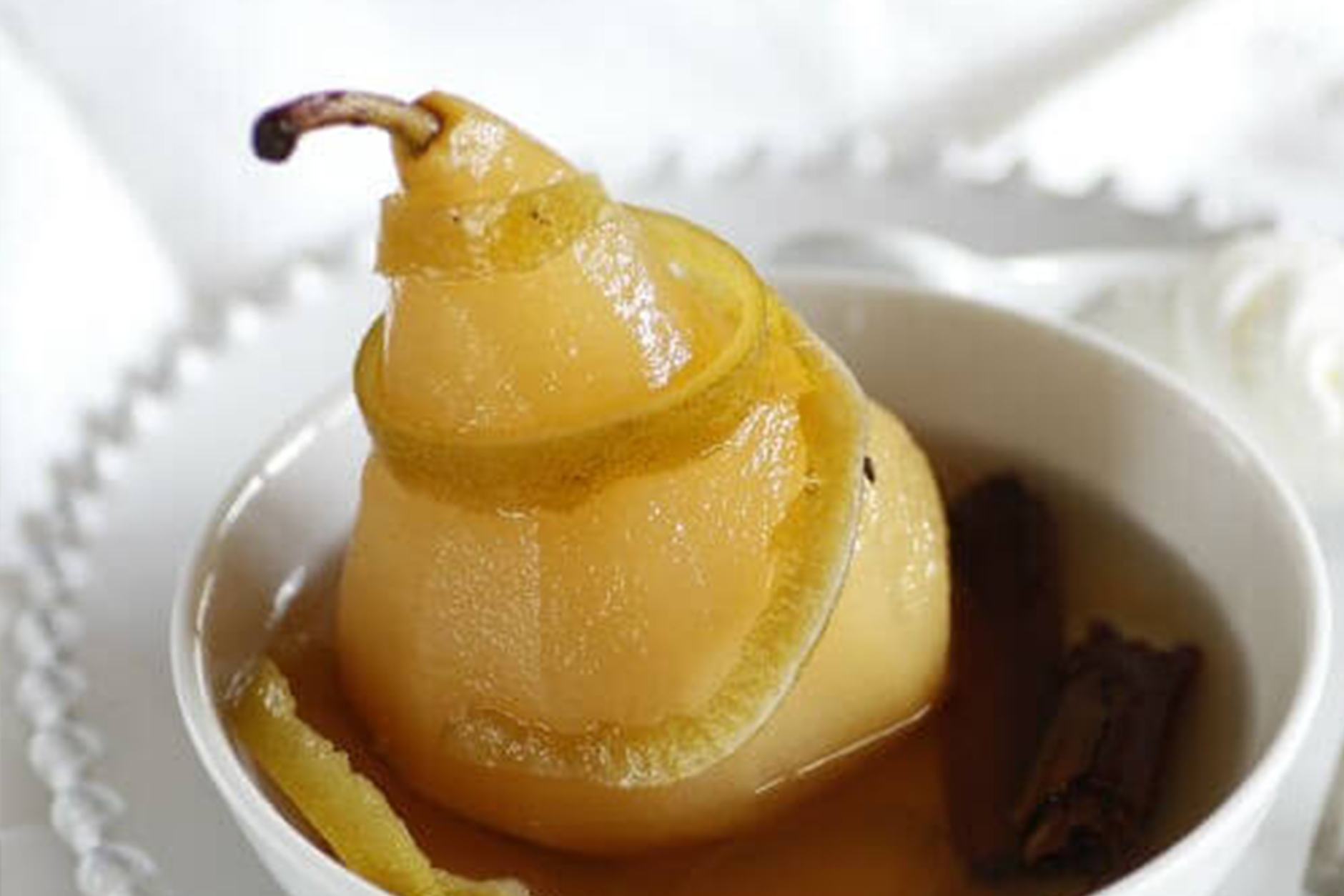 pears with cava